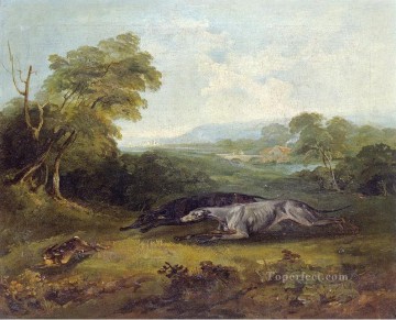 ソーントン大佐 2 匹の有名なグレイハウンド フィリップ・ライナグルの動物 Oil Paintings